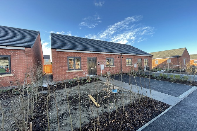 The new bungalows off Nightingale Road are part of a wider redevelopment and regeneration project for Osmaston.