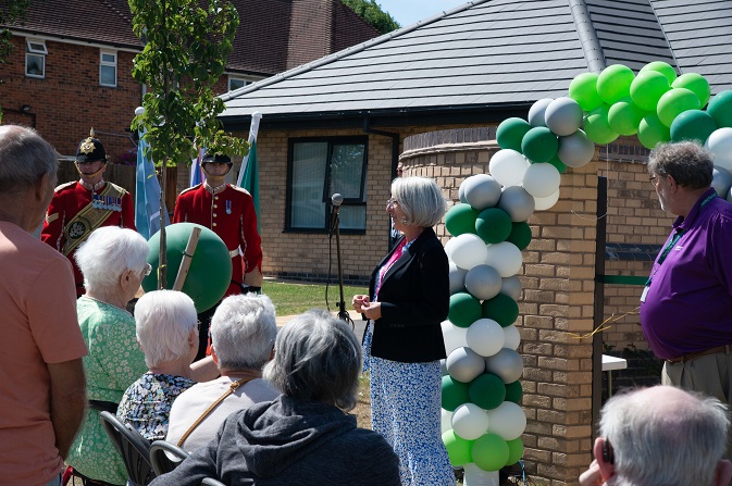 Managing Director Maria Murphy giving a speech